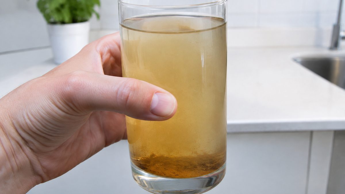Air sumur kuning mengandung besi dan mangan