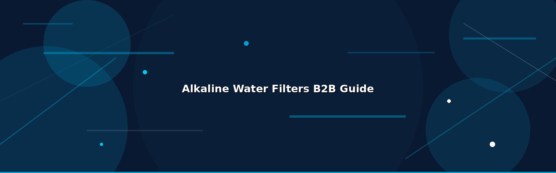 Alkaline Water Filters B2B Buyer Guide