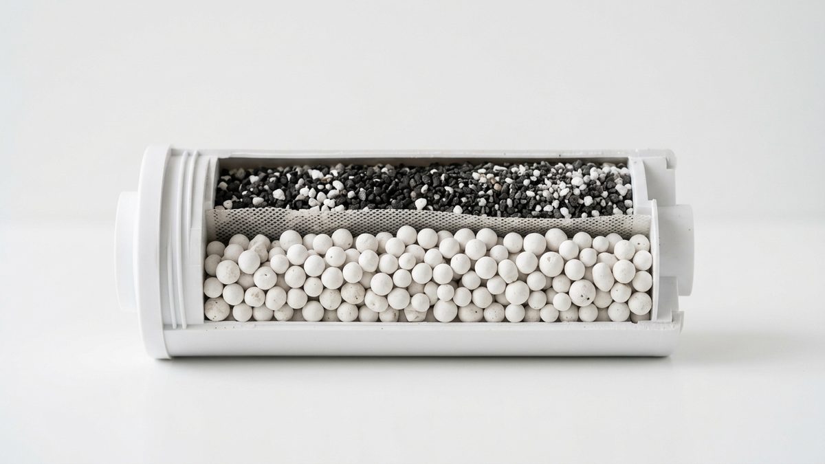 mineral alkaline filter cartridge cutaway