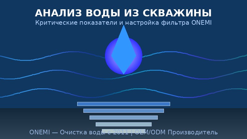 Анализ воды из скважины в РФ: какие показатели критичны и как под них настроить фильтр ONEMI | ONEMI