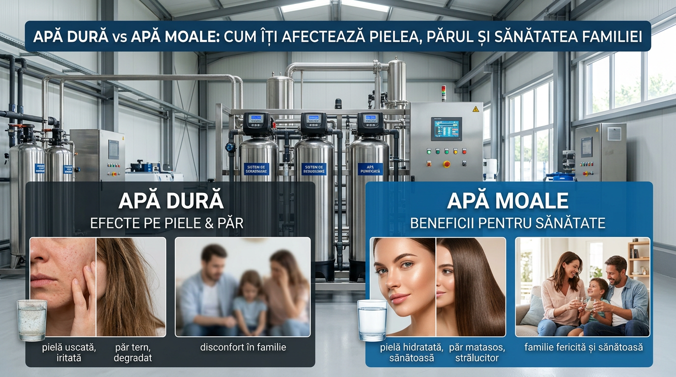 ** Apa Dură vs Apa Moale: Ghid B2B Tratarea Apei | ONEMI