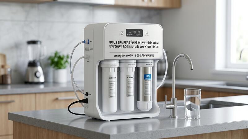 नए US EPA PFAS नियमों के लिए सर्वश्रेष्ठ OEM चीन टैंकलेस RO सिस्टम और जल शोधक निर्माता