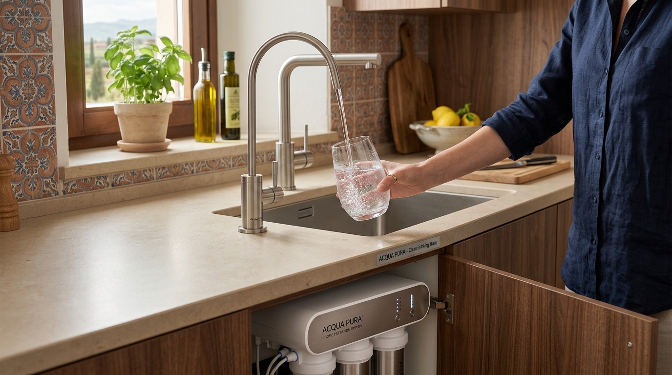 Come eliminare il sapore di cloro dall'acqua del rubinetto con i filtri a carbone attivo