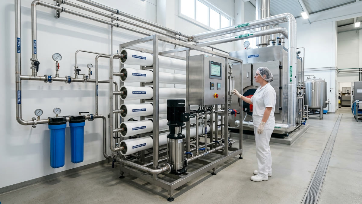 light industrial RO boiler feed