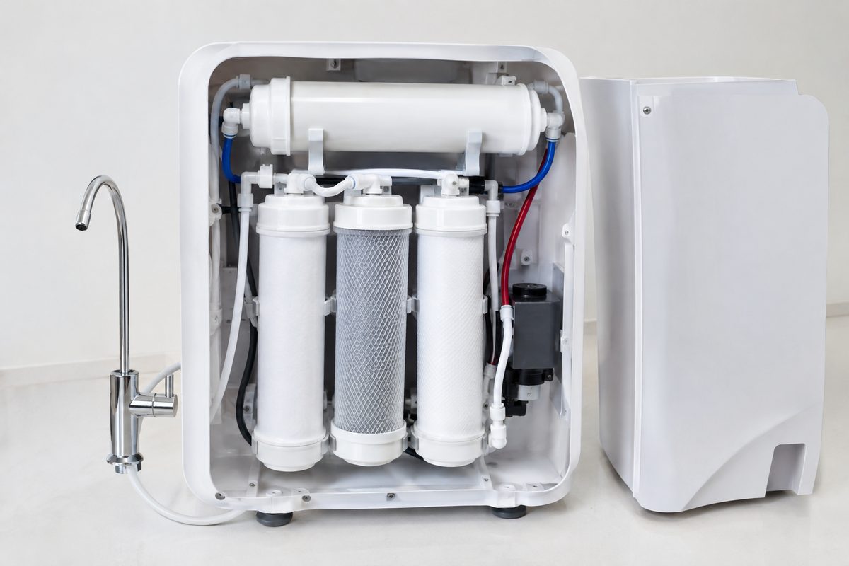 countertop RO water purifier internal filter cartridges