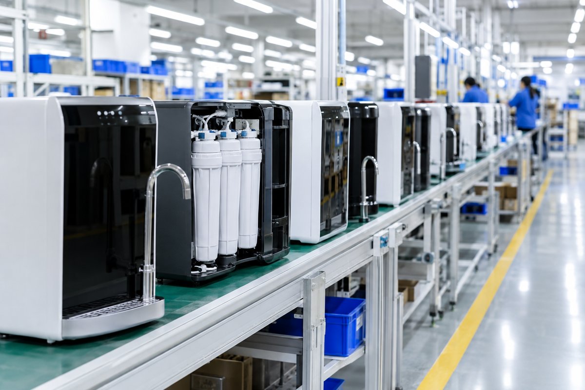 water purifier factory assembly line for countertop RO production