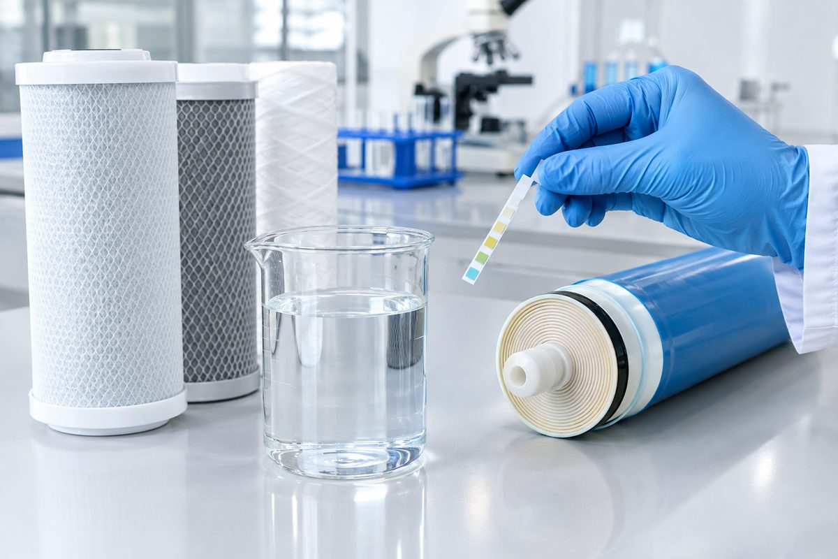 laboratory water quality test RO membrane filter cartridges