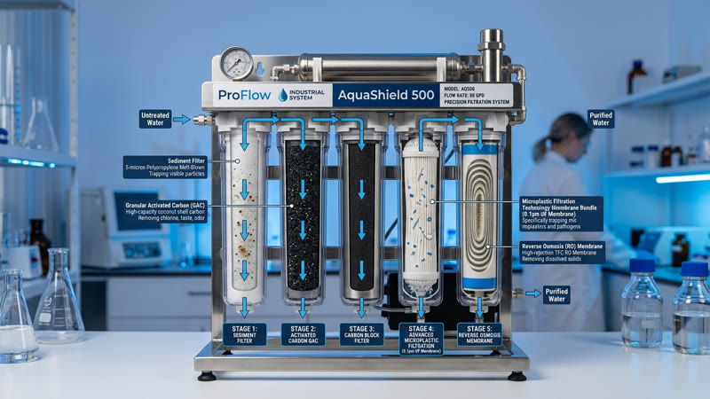 Filtración de microplásticos: tecnología avanzada para agua limpia en el sector B2B