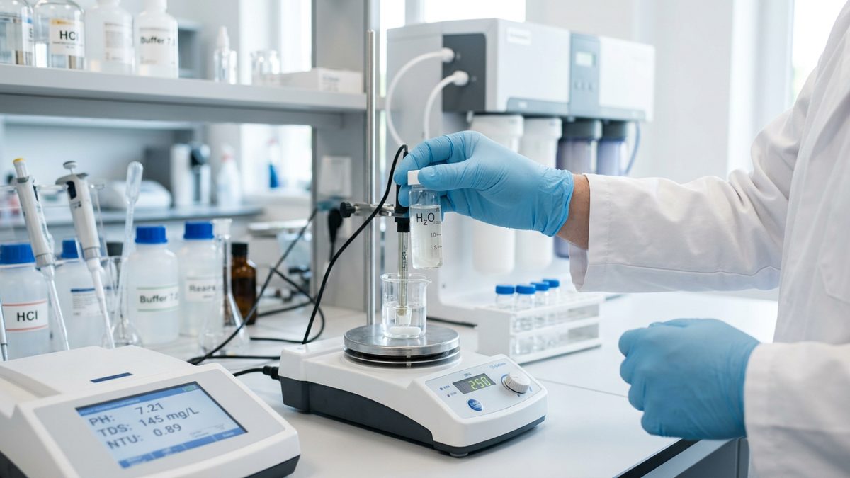 Water testing laboratory with NSF certification analysis