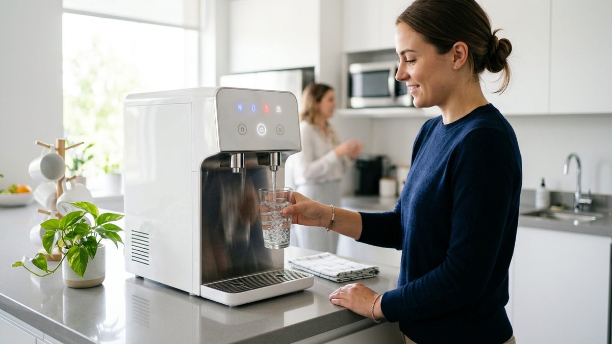 instant hot and cold water dispenser office kitchen