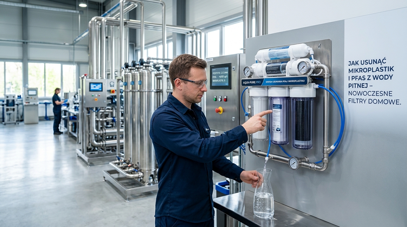 Jak usunąć mikroplastik i PFAS z wody pitnej – nowoczesne filtry domowe | ONEMI