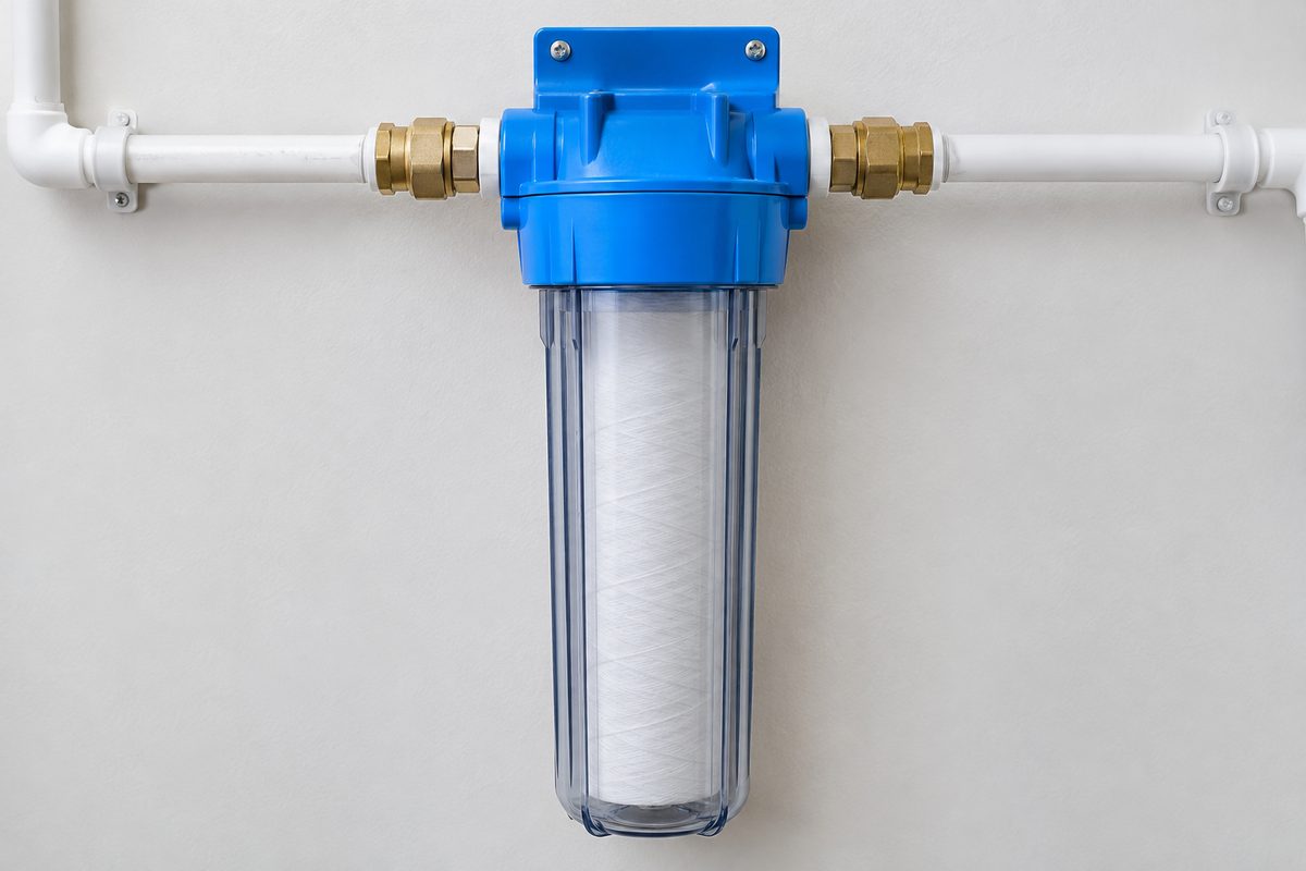 single cartridge whole house water filter housing
