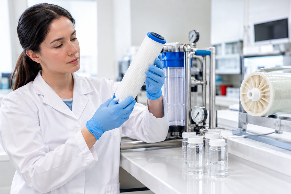 NSF certified water filter laboratory testing