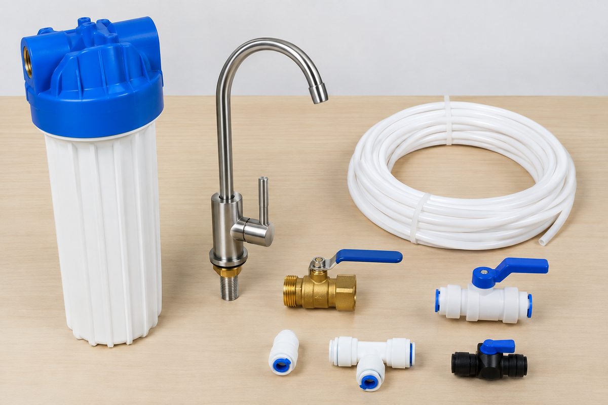 water purifier filter housing and stainless steel faucet parts