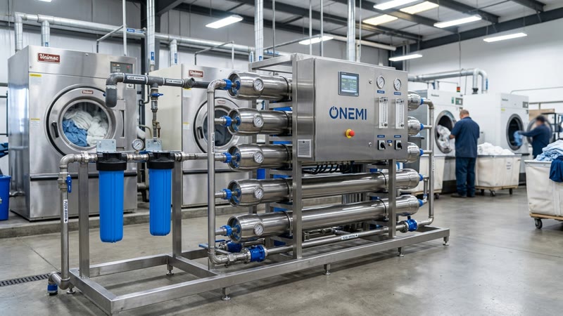 Como a osmose inversa comercial melhora a eficiência das lavandarias industriais | ONEMI