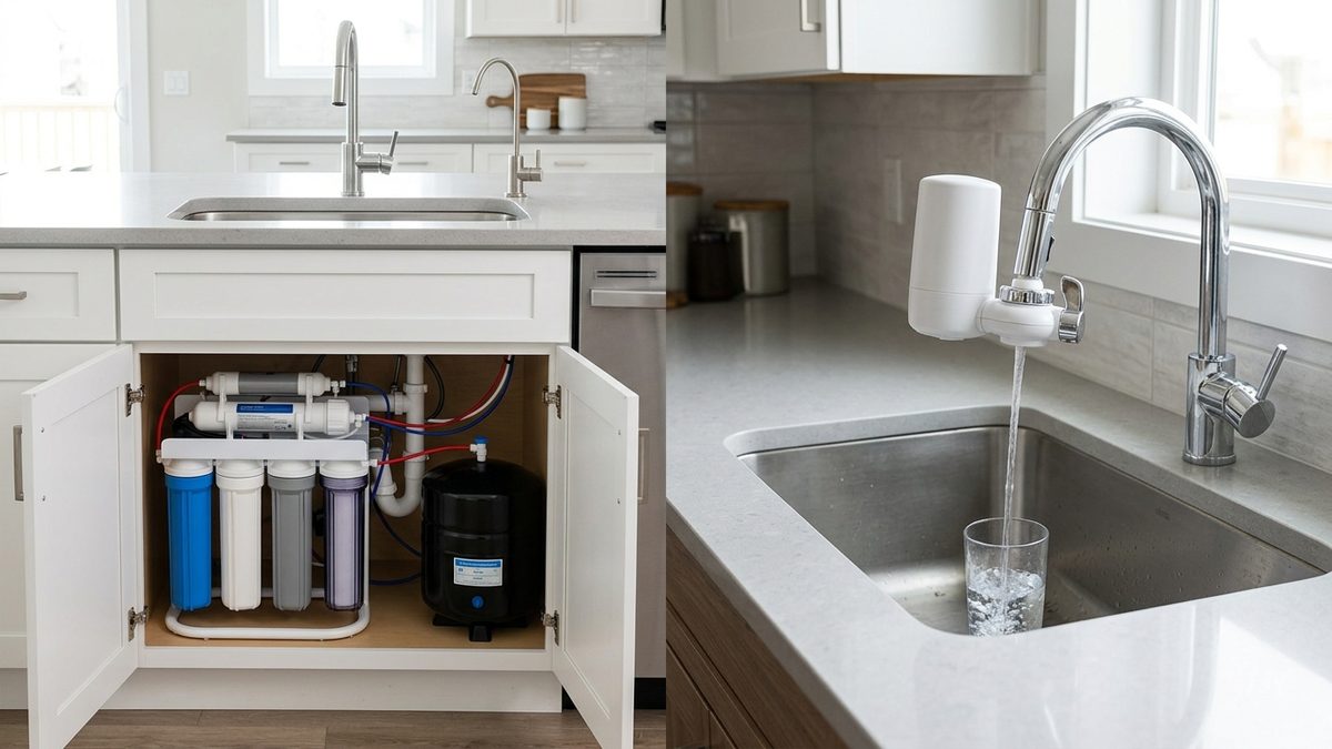 onderbouw omgekeerde osmose versus kraanfilter vergelijking