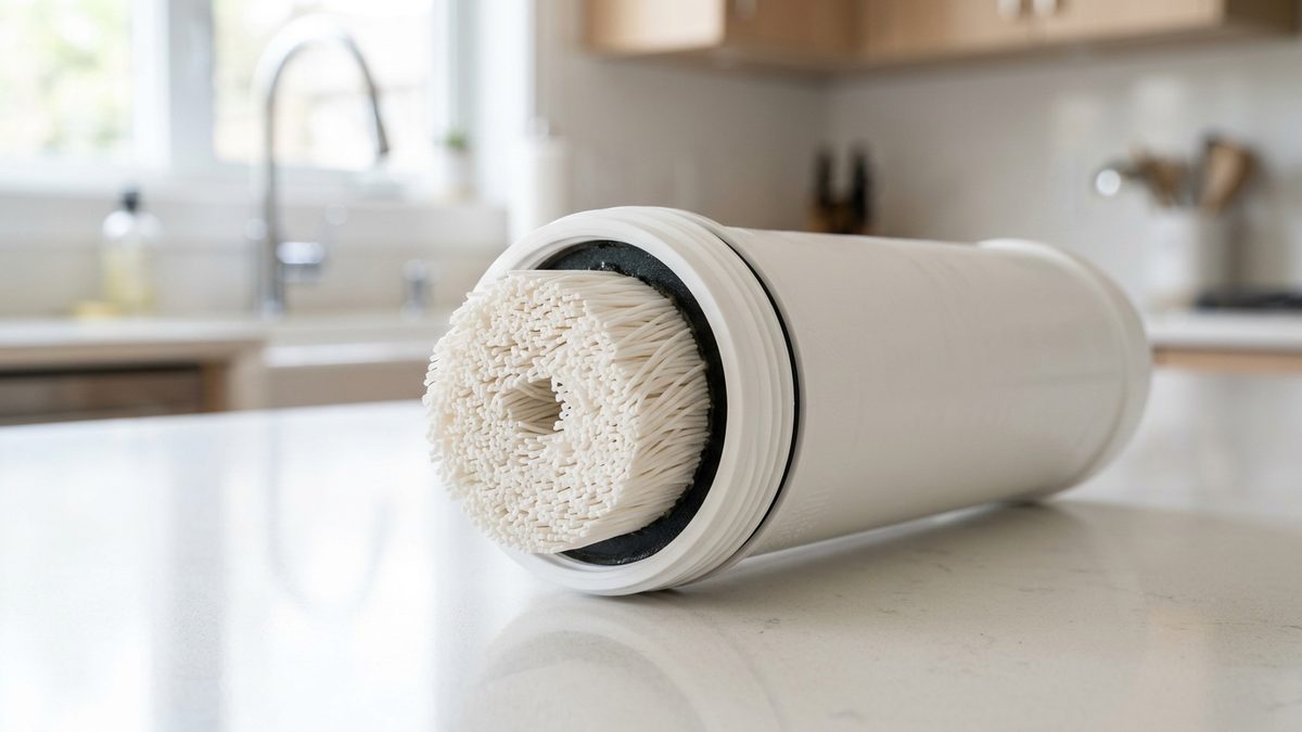 ultrafiltration membrane water filter close up