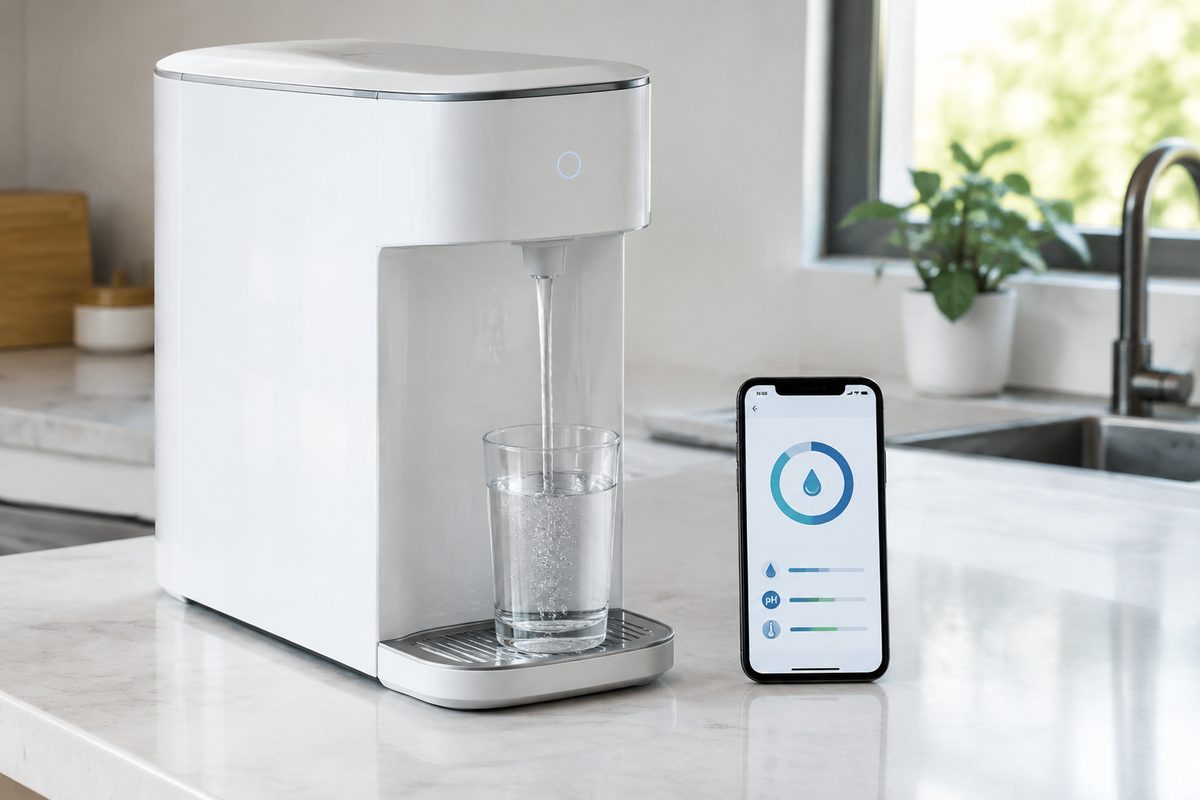smart water purifier IoT app filter life monitoring