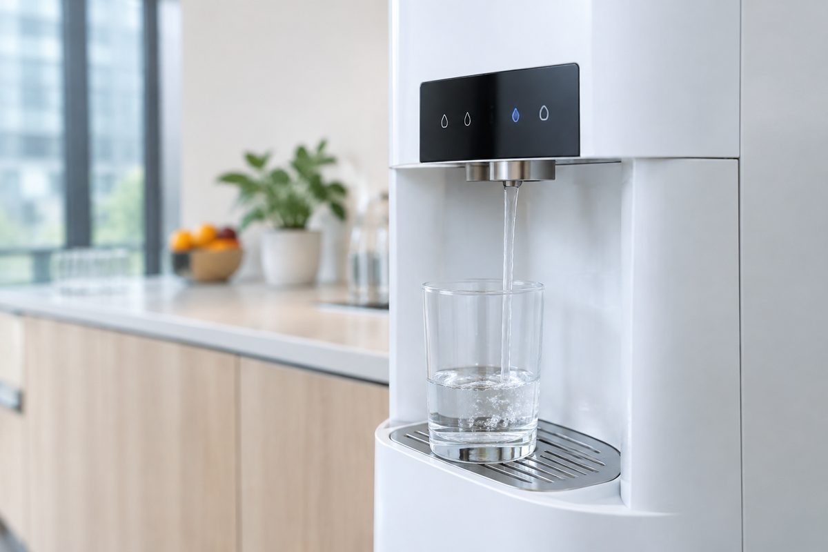 commercial water dispenser in office pantry