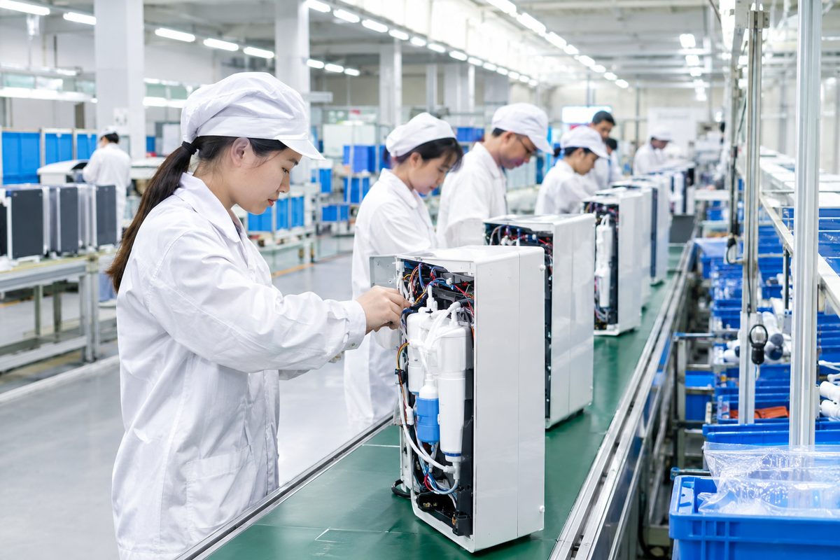 tankless RO water purifier factory production line