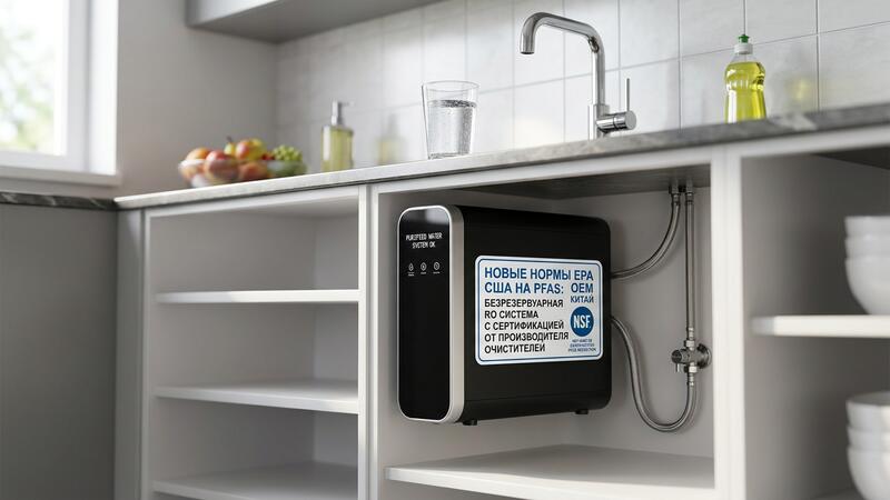Новые нормы EPA США на PFAS: OEM Китай безрезервуарная RO система с сертификацией NSF от производителя очистителей