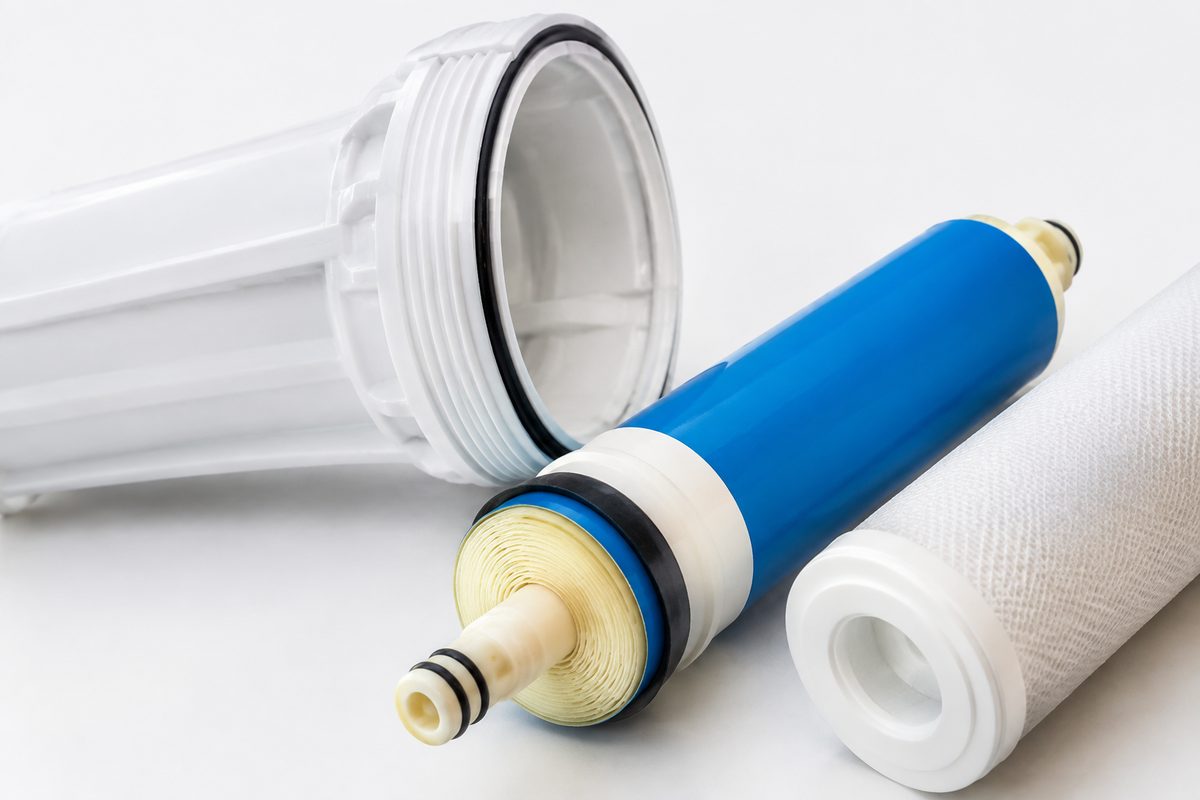 reverse osmosis membrane and filter cartridge replacement