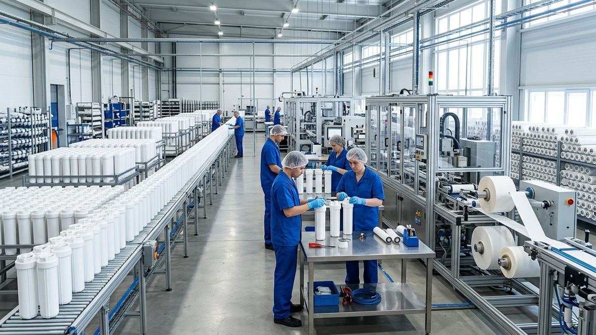 Reverse osmosis membrane production line factory