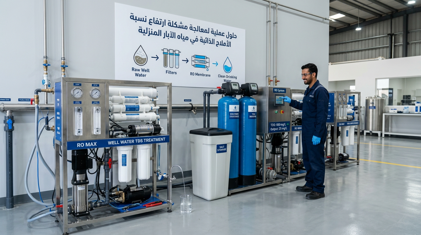** حلول تحلية مياه الآبار المنزلية | دليل المستوردين B2B – ONEMI