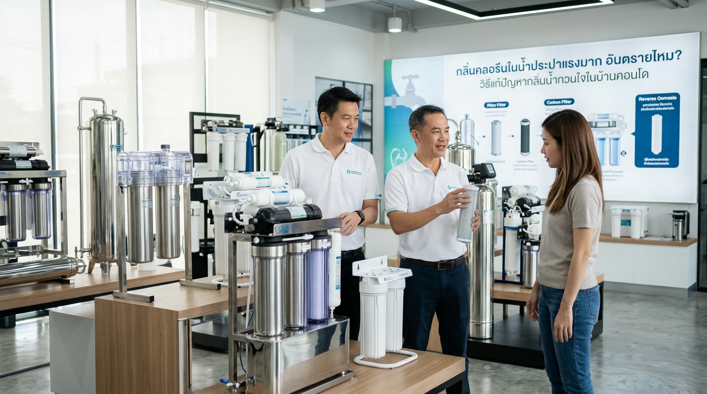 ** กลิ่นคลอรีนในน้ำประปาอันตรายไหม? โซลูชันเครื่องกรองน้ำ RO สำหรับ OEM | ONEMI