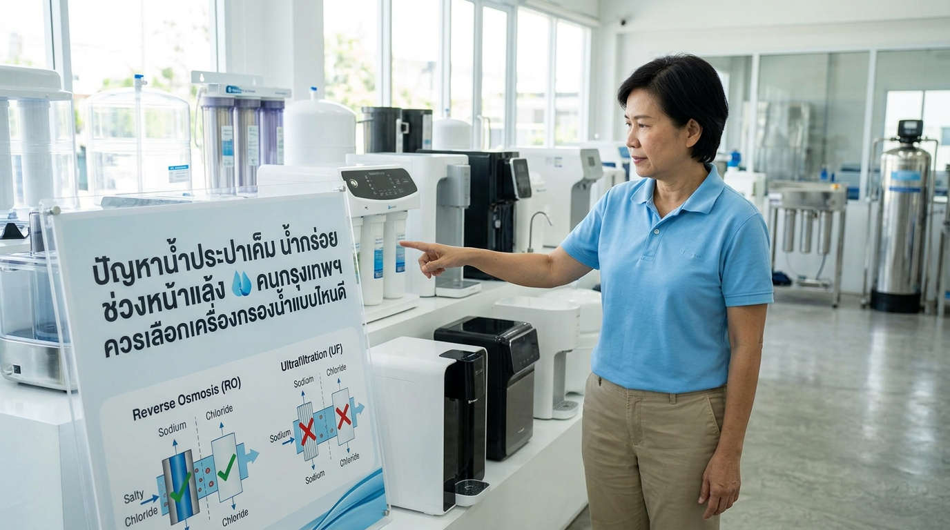 เครื่องกรองน้ำแก้ปัญหาน้ำประปาเค็ม กรุงเทพฯ | ONEMI ผู้ผลิต OEM/ODM