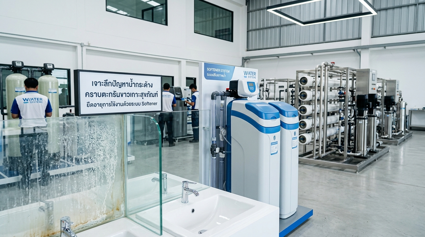** ปัญหาน้ำกระด้างและตะกรันขาว: แก้ไขด้วยระบบ Softener & เครื่องกรองน้ำระบบรีเวิร์สออสโมซิส ONEMI OEM